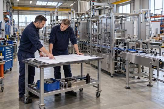 Jak producent maszyn pakujących dobiera wydajność wszystkich urządzeń w kompletnej linii?