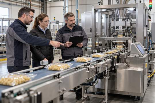 Jak producent maszyn pakujących dobiera system transportowy pomiędzy kolejnymi etapami?